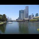 Der Yarra Fluss mit dem Crowns Komplex